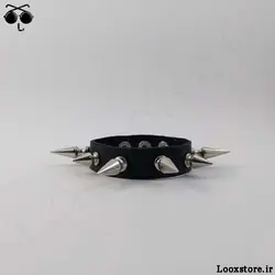 دستبند چرم اسپایک دو سایز (مدل خورشیدی!)