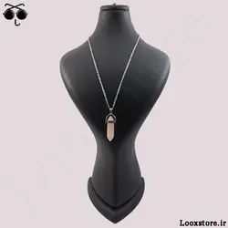 گردنبند طرح منشور شب تاب صورتی یواش!! (آبی شو)