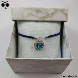 دستبند دخترانه مدل آسانسوری آویز قلب