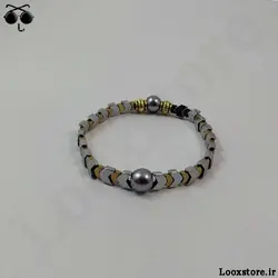دستبند حدید فلشی طلایی نقره ای زیبا