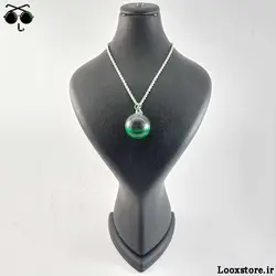 گردنبند گوی شیشه ای با آب رنگی