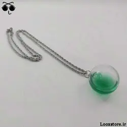 گردنبند گوی شیشه ای با آب رنگی