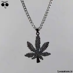 گردنبند مدل برگ خفن و شاخ زنجیری