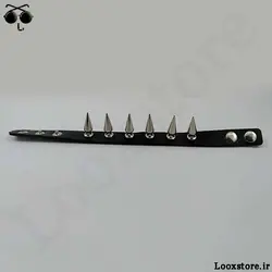 دستبند پانک یه ردیف با اسپایک درشت