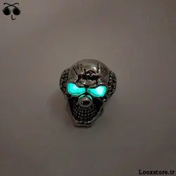 انگشتر خفن جمجمه مدل دلقک (شبرنگ)