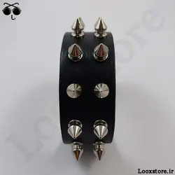 دستبند گنگ اسپایک دار دو ردیف