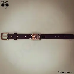 دستبند چرم اسکلت بی اعصاب