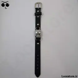 دستبند چرم اسکلت بی اعصاب