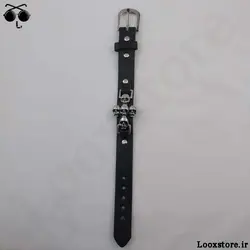 دستبند چرم اسپرت با طرح خانواده اسکلت