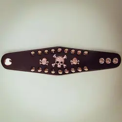 دستبند اسپایکی طرح اسکلت