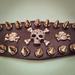 دستبند اسپایکی طرح اسکلت