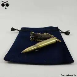 گردنبند فندک بنزینی با طرح فشنگ (گلوله)