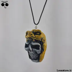 گردنبند لاتی اسکلت با ماسک هیولا
