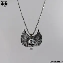 گردنبند گنگ مدل اسکلت پرنده نقره ای!