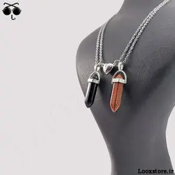 گردنبند ست عاشقانه منشوری سنگ دلربا