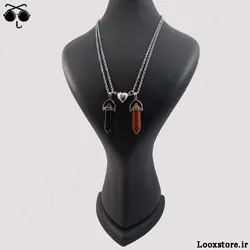 گردنبند ست عاشقانه منشوری سنگ دلربا