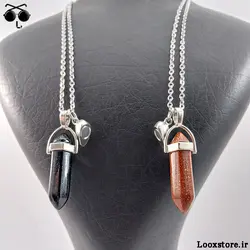 گردنبند ست عاشقانه منشوری سنگ دلربا