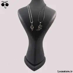 گردنبند ست عاشقانه قلب مگنتی صد زبان دوست دارم ❤️