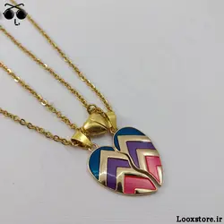 گردنبند ست عاشقانه شیک با مگنت قلبی