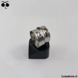 انگشتر ست رل نقره ای مدل فرشته شیطان