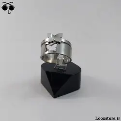 انگشتر ست مدل پروانه مکمل نقره ای