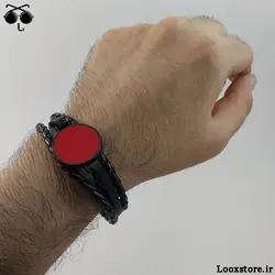 دستبند فوق العاده زیبا و ترند خارجی چرم