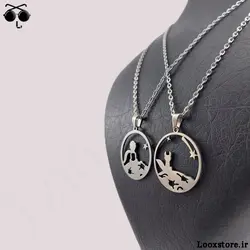 گردنبند ست طرح شازده کوچولو استیل