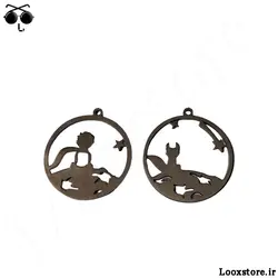 گردنبند ست طرح شازده کوچولو استیل