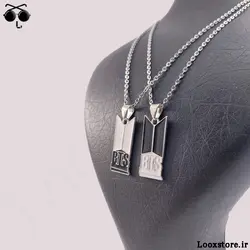 گردنبند ست بی تی اس سیاه و سفید