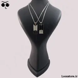 گردنبند ست بی تی اس سیاه و سفید