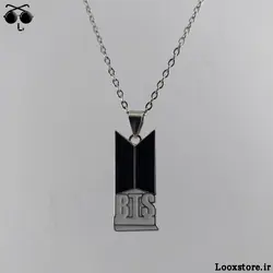 گردنبند ست بی تی اس سیاه و سفید