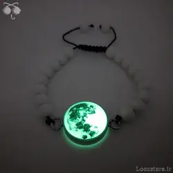 دستبند ماه شب تاب مهره ای (سبز شو)