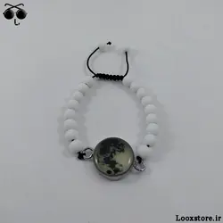 دستبند ماه شب تاب مهره ای (سبز شو)