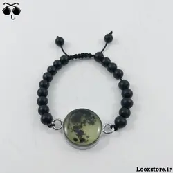 دستبند ماه شب تاب مهره ای (سبز شو)