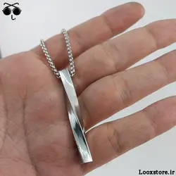 گردنبند مکعب عشق پیچی با زنجیر ویتالی