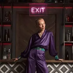 ست بلوز شلوار کریستال رگولار بنفش