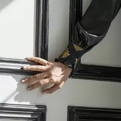 ست بلوز شلوار کریستال رگولار مشکی