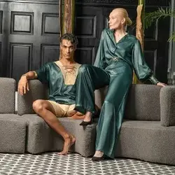 شلوار کریستال رگولار سبز تیره زنانه