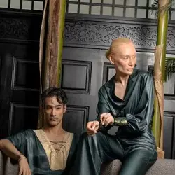 شلوار کریستال رگولار سبز تیره زنانه