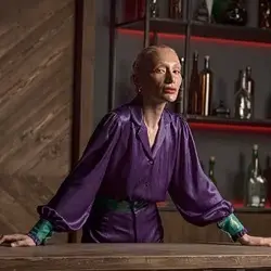 شومیز کریستال رگولار بنفش زنانه