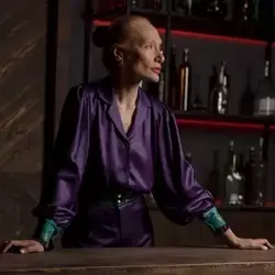 شومیز کریستال رگولار بنفش زنانه