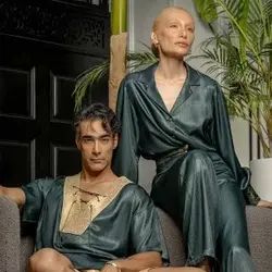 شومیز کریستال رگولار سبز تیره زنانه