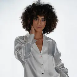 شومیز وشلوار زنانه راحتی رگولار سفید