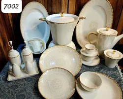 سرویس چینی پردیس ۹۹ پارچه ۱۲ نفره بن چاینا ایزابل کد ۷۰۰۲