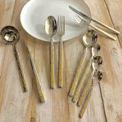 سرویس قاشق چنگال کریستوفر ۱۵۷ پارچه ۳۰ نفره دو رنگ