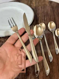 سرویس قاشق چنگال یونیک اصل آلمان 24 نفره 120 پارچه تمام‌ نقره ای