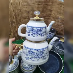 کتری و قوری طرح گل و پروانه برند Missbetty