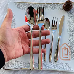 سرویس قاشق چنگال زولینگن اصل آلمان 24 نفره 120 پارچه تمام نقره ای براق