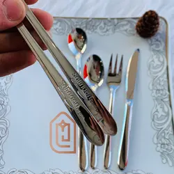 سرویس قاشق چنگال زولینگن اصل آلمان 24 نفره 120 پارچه تمام نقره ای براق