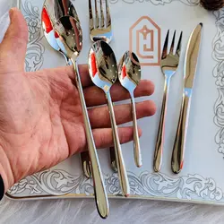 سرویس قاشق چنگال زولینگن اصل آلمان 24 نفره 120 پارچه تمام نقره ای براق